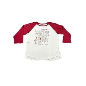 Game of Thrones Map of‎ Westeros Raglan Sleeves Shirt Men's Large